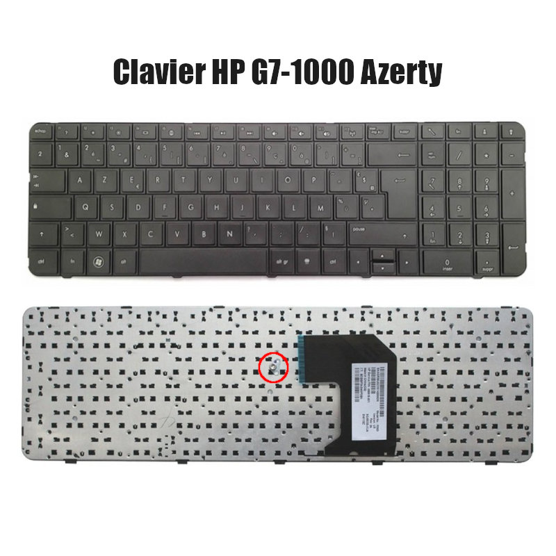 Clavier HP G7-1000 Azerty Noire Neuf et non rétroéclairé - CAPMICRO