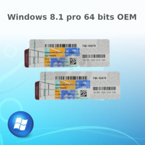 Licence Windows 8.1 pro 64 bits OEM