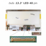 Dalle ecran 13.3 pouces LED 40 pin HD 1366x768 pour PC portable Algerie