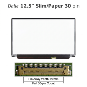 Dalle 12.5 slim 30 pin HD 1366x768 Le Meilleur Écran de Rechange en Algérie