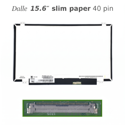 Dalle ecran 15.6 pouces paper slim 40 pin HD 1366x768 pour PC portable Algerie