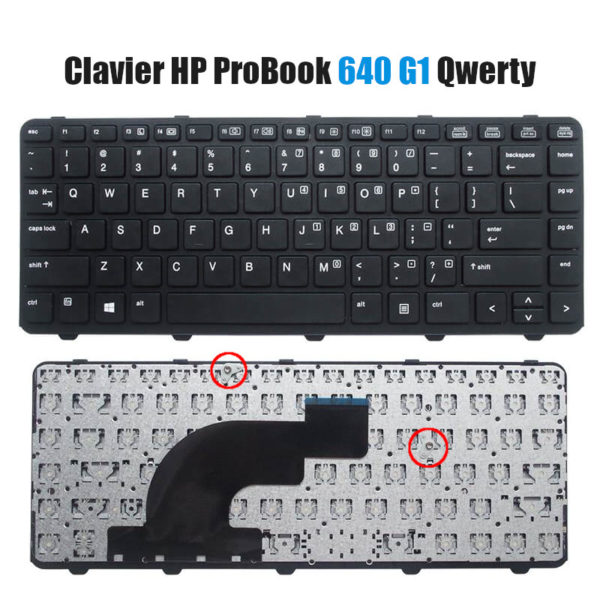 Clavier HP ProBook 640-G1 Qwerty Noir #02