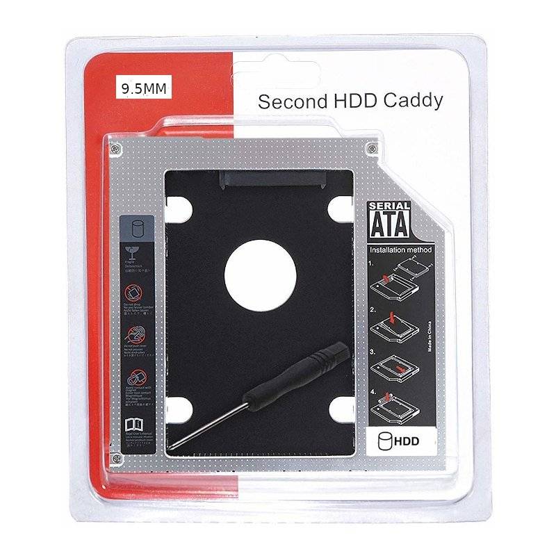 caddy Support rack adaptateur 2* disque dur 2.5 to 3.5 SSD HDD