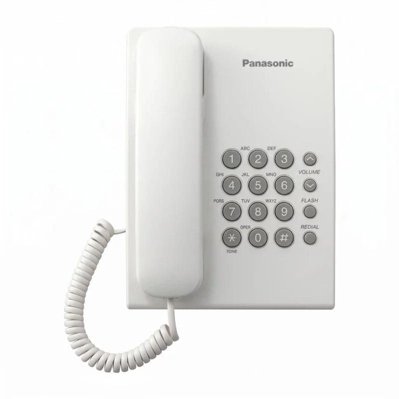 Téléphone Combiné Panasonic KX-TS500MX Blanc