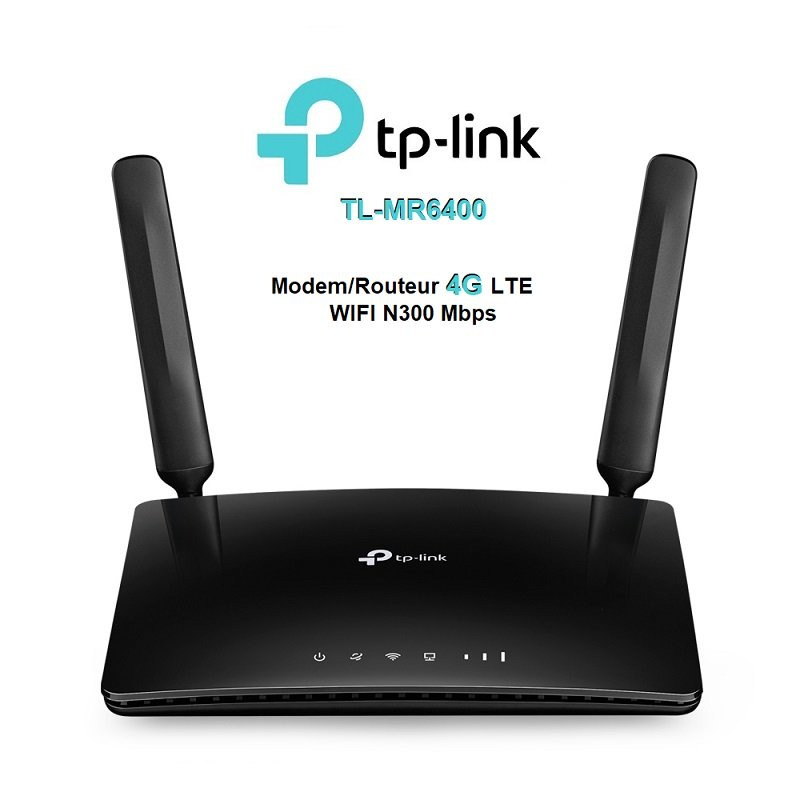 TL-MR6400, Modem/Routeur 4G LTE WiFi N 300 Mbps