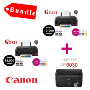 Bundle Imprimantes Canon 2x G2411 + 1x LBP 6030