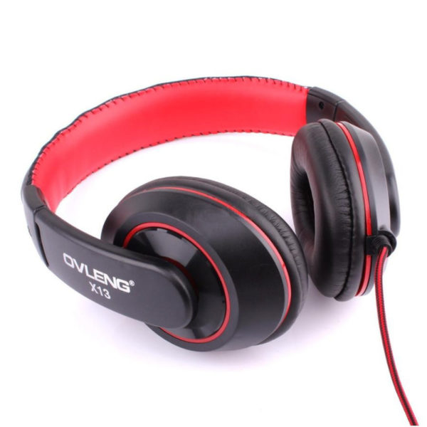 Casque Gaming filaire Ovleng X13 Jack 3.5mm rouge & noir image #04