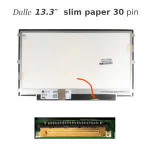 Dalle 13.3″ paper 30 pin slim pour pc portable 1366×768