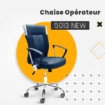 Chaise opérateur ergonomique HZ-5013 NEW noire pour bureau Algérie