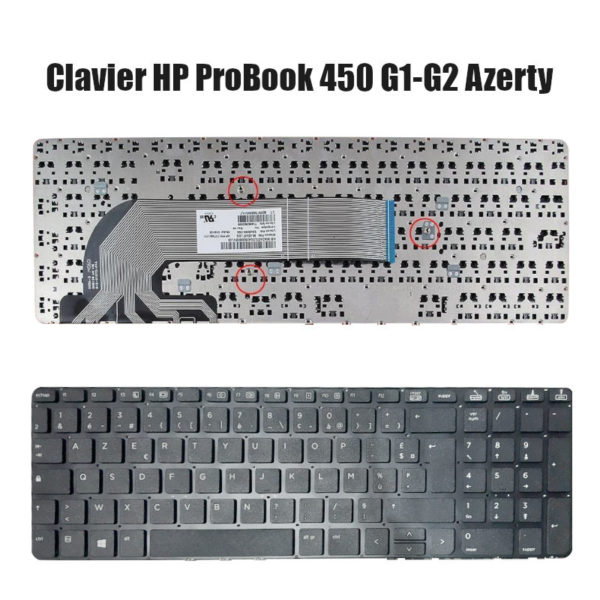 Clavier HP ProBook 450 G1-G2 Azerty avec pavé numérique