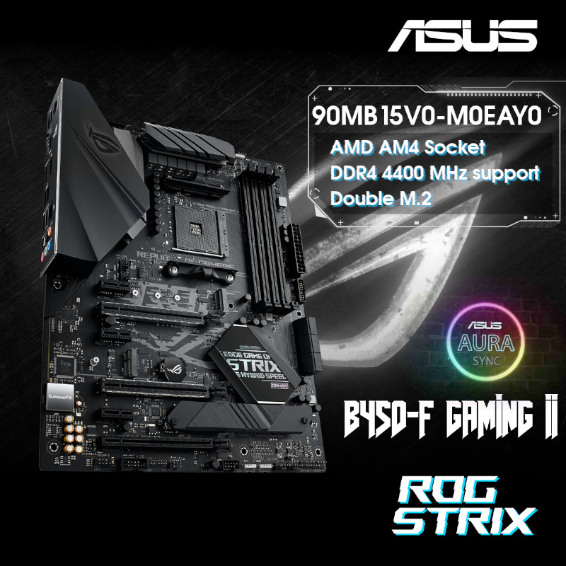 Carte Mère AMD Avec Système De Refroidissement Et Éclairage ROG Strix Asus  B450-F GAMING II