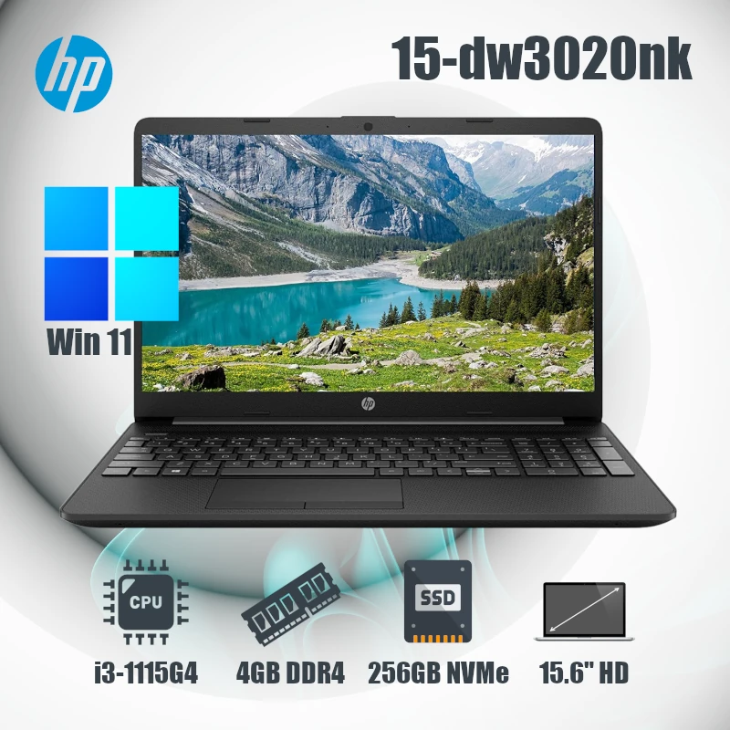 PC Portable HP Laptop 15-DW3017NK i3 11è Gén 4Go 1To