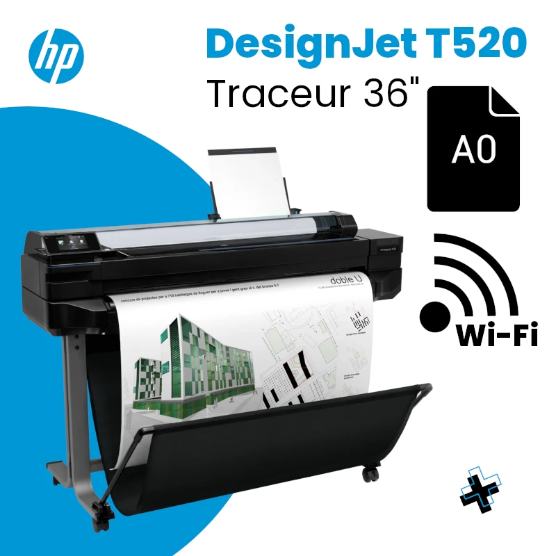 Traceur HP DesignJet T520 36 A0 Wifi - CAPMICRO