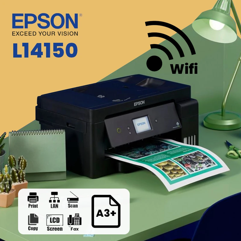 Imprimante Multifonction Couleur Epson L14150 a3 wifi+ RJ45/ Fax/ Recto  Verso - CAPMICRO