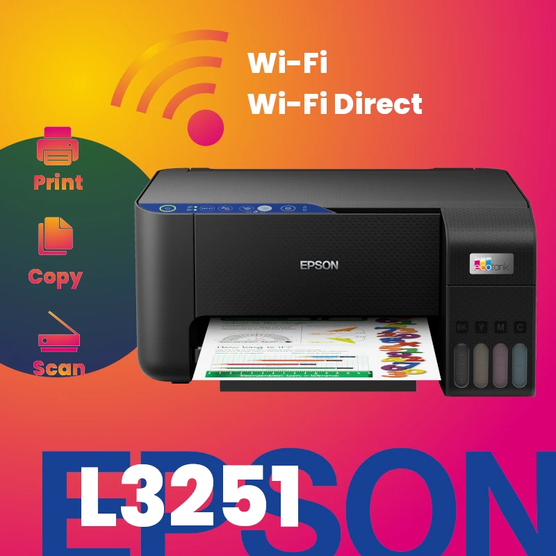 Imprimante Wifi Epson L3251 Multifonction Réservoir Capmicro 9024