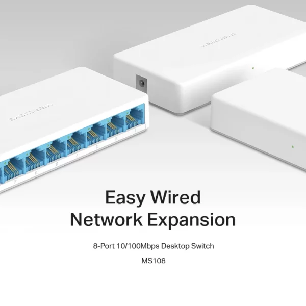 Switch Mercusys MS108 8-ports 10-100 Mbps image #03