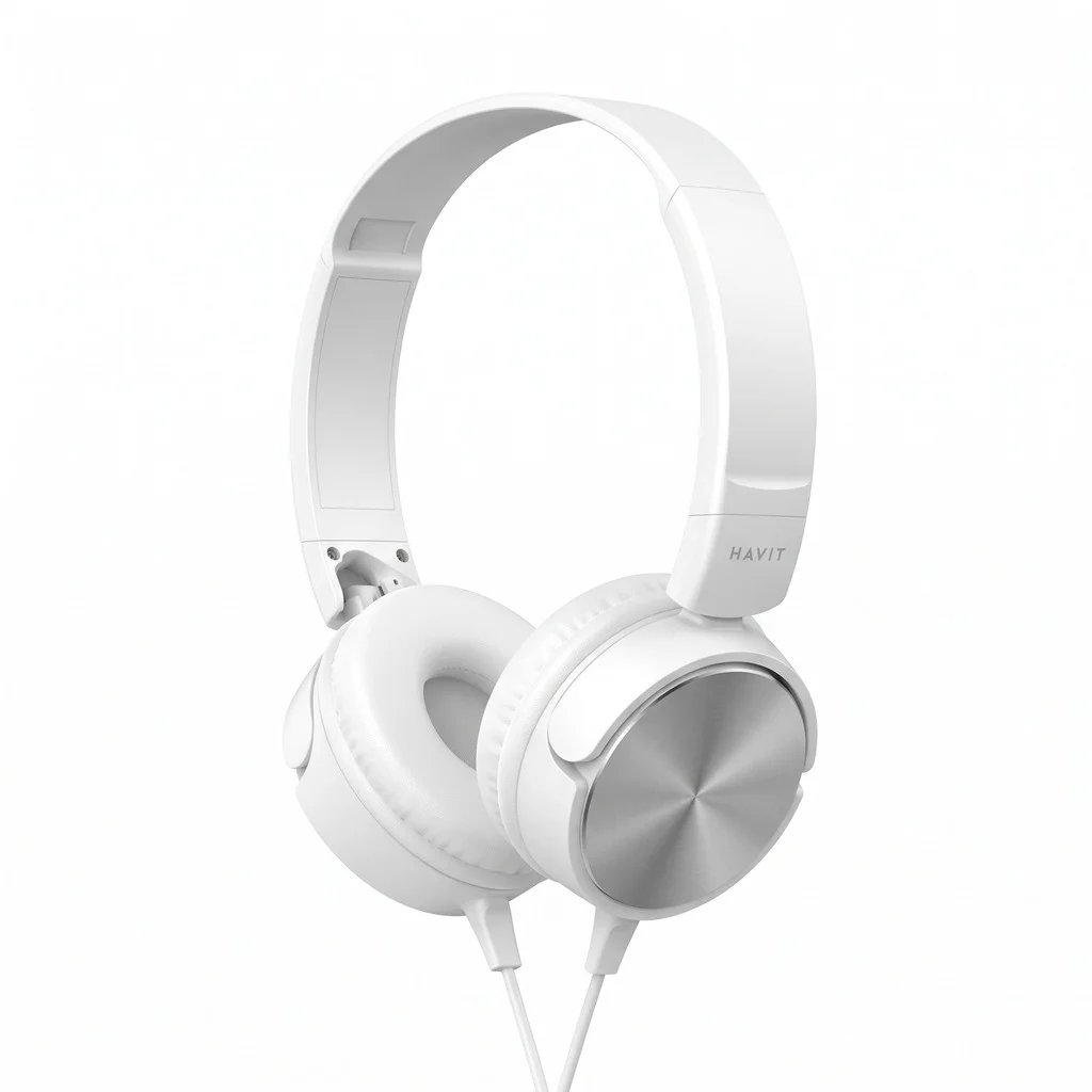 Casque Audio Havit HV-H2178d Filaire Blanc (2) Casque Audio Havit HV-H2178d Filaire Blanc
