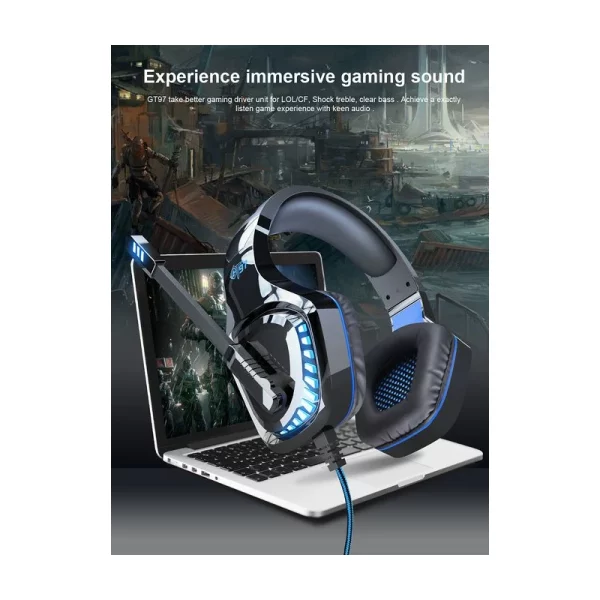 Casque Gaming Stéréo Jack 3.5 Ovleng GT97 pour téléphone et PC image 04