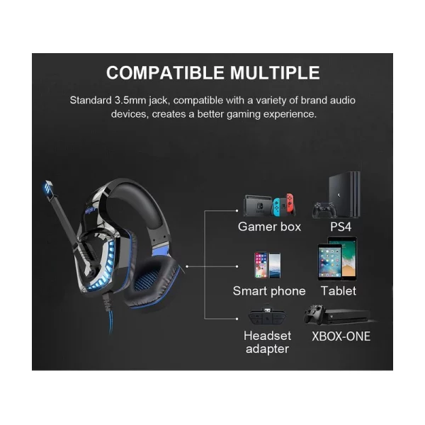 Casque Gaming Stéréo Jack 3.5 Ovleng GT97 pour téléphone et PC image 06