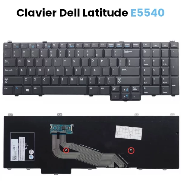 Clavier Dell Latitude E5540 Qwerty Avec pavé numérique.