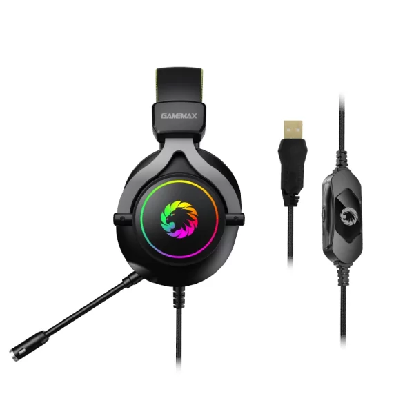 Casque Gaming USB 7.1 ARGB HG3600 GAMEMAX image 02