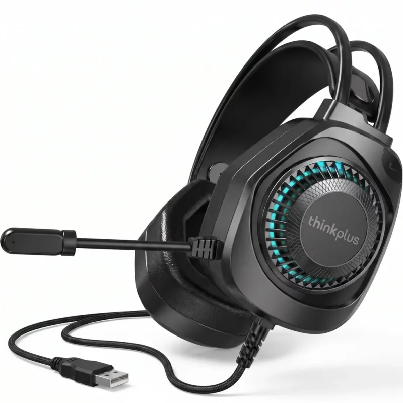 Casque Gaming Lenovo thinkplus G81-B USB Noir