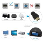 Convertisseur HDMI Vers VGA Avec Audio - Noir – Image 2