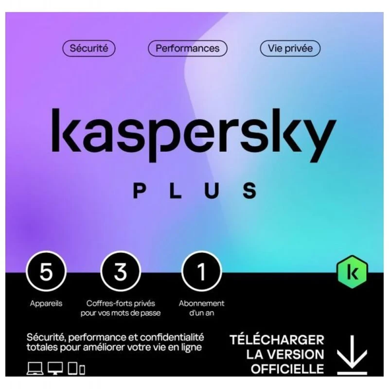 Anti virus Kaspersky 5 postes PLUS