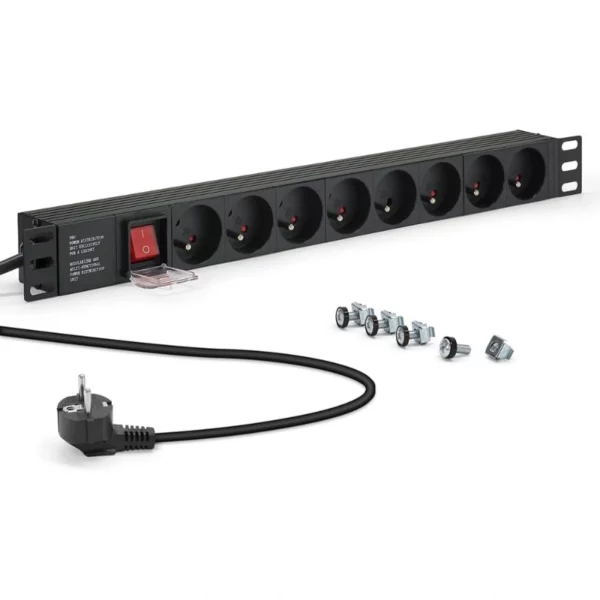 Bandeau d’alimentation 8 ports rack 19 4