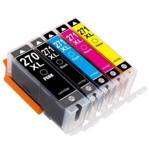 Cartouche Compatible Canon PGI-270XL CLI-271XL Pack 5