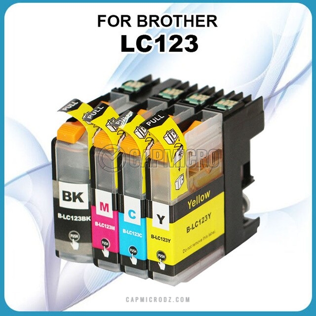 CARTOUCHE COMPATIBLE BROTHER LC123 BLACKJ132W,J152W,J552DW,J752DW + CY MG YL Pack