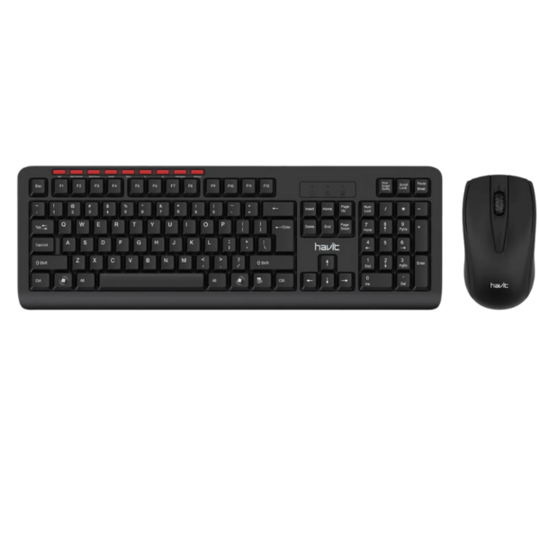 COMBO CLAVIER + SOURIS SANS FIL HAVIT KB269GCM