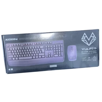 COMBO CLAVIER SOURIS VULPES AX3320W SANS FIL