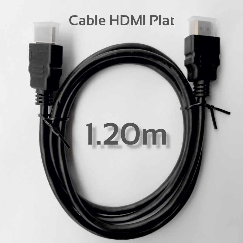 Cable HDMI Plat 1.2m Haut Débit Ethernet Cable HDMI Plat 1.2m Haut Débit Ethernet