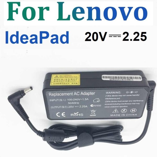Chargeur Lenovo IdeaPad 20V 2.25A (4.0x1.7mm)