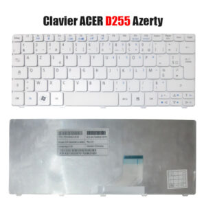 Clavier ACER Aspire-One D255 Azerty Blanc pour Laptop
