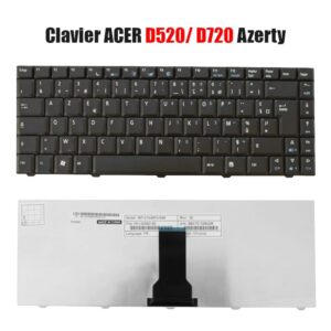 Clavier Acer eMachines D520 D720 AZERTY Noir Sans Pavé Numérique
