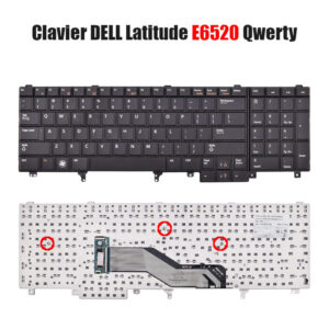 Clavier DELL Latitude E6520 Qwerty pour pc portable