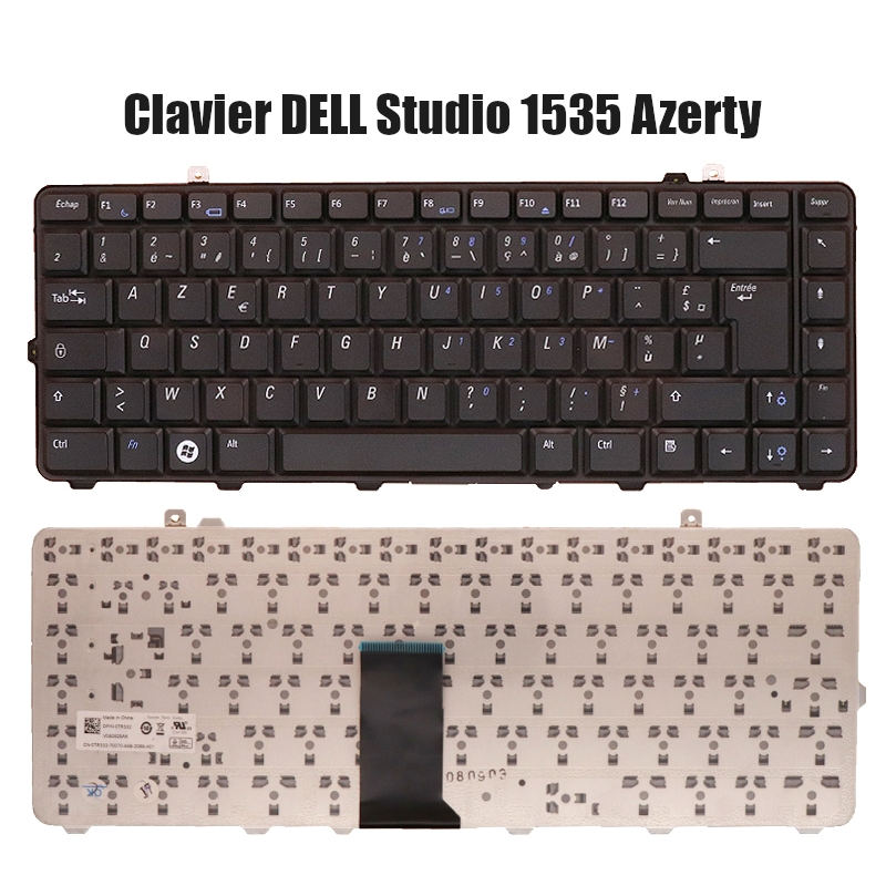 Clavier DELL Studio 1535 Azerty Noir pour pc portable