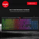 Clavier Gaming Havit KB500L RGB avec pavé image #00
