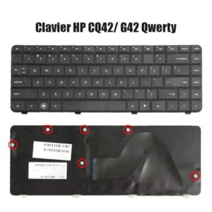 Clavier HP CQ42 G42 QWERTY Noir