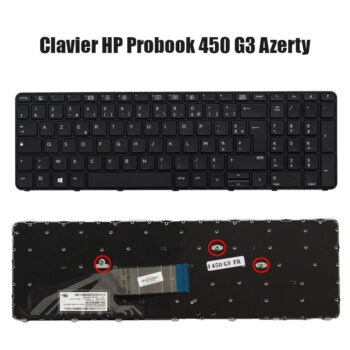 Clavier HP Probook 450-G3 Azerty avec pavé numérique