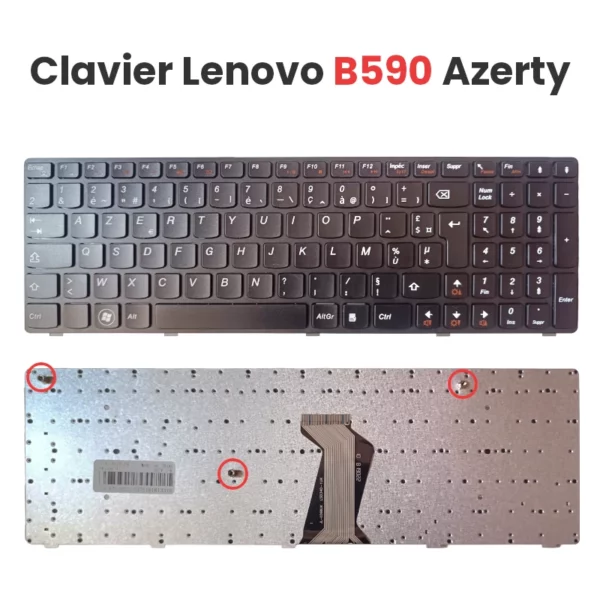 Clavier Lenovo B590 Azerty avec pavé numérique image