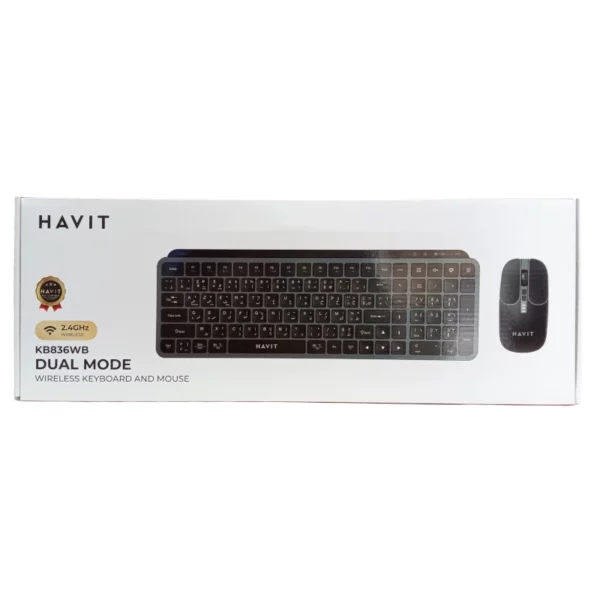 Combo Clavier Souris KB836WB Havit Sans fil 2.4GHz image 01