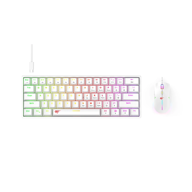 Combo Mini clavier usb type-c havit KB867CM + Souris image #01
