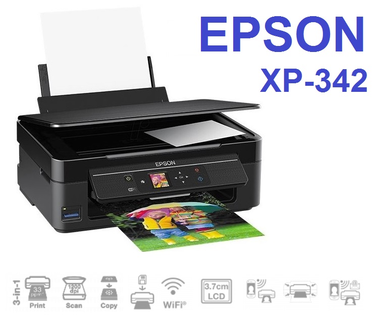 Imprimante Epson multifonction 3 en 1 Expression Home XP-342 - Jet d'encre - Couleur - Wifi - A4