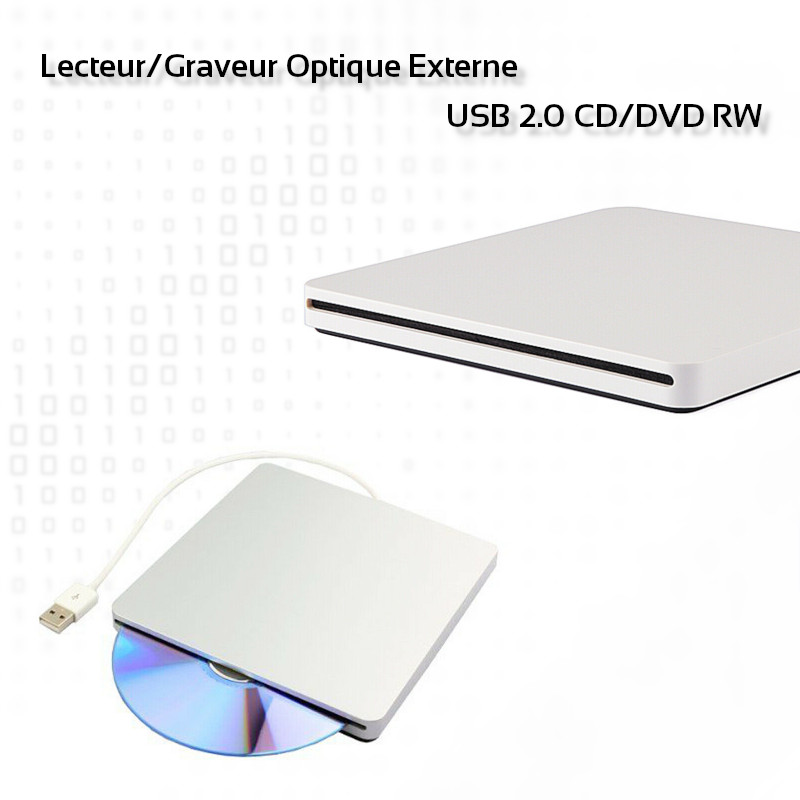 Lecteur/Graveur Optique Externe USB 2.0 CD/DVD RW IMAGE #01 Lecteur/Graveur Optique Externe USB 2.0 CD/DVD RW IMAGE #01