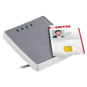 Lecteur Graveur de Carte à Puce Identiv uTrust 4701 F double interface USB NFC pour point de vente en Algérie