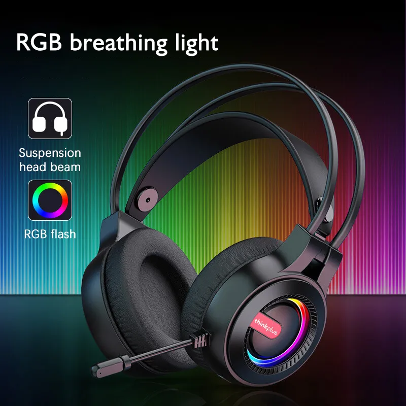 Lenovo Thinkplus G80 B USB RGB Gaming Headset 7.1 Surround Sound Noise Cancelling Microphone 1
