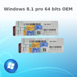 Licence Windows 8.1 pro 64 bits OEM